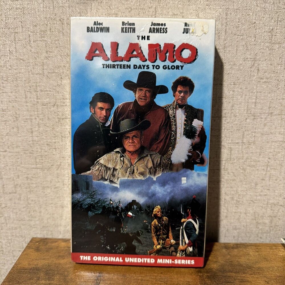 The Alamo Thirteen Days to Glory VHS Alec Baldwin James Arness NEW Sealed